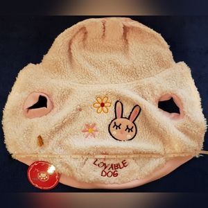 NWT Puppy Pink Bunny Lovable Dog Sweater Size S